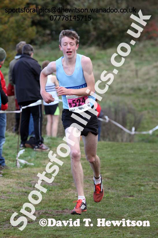 Mens under-17s, 2016 National Cross Country Relays, Berry Hill Park, Mansfield. Photo: David T. Hewitson/Sports for All Pics